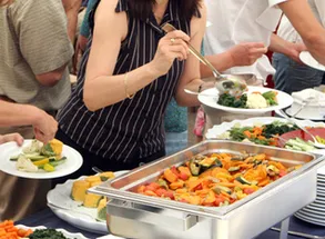 Catering photograph published on the Wayside website